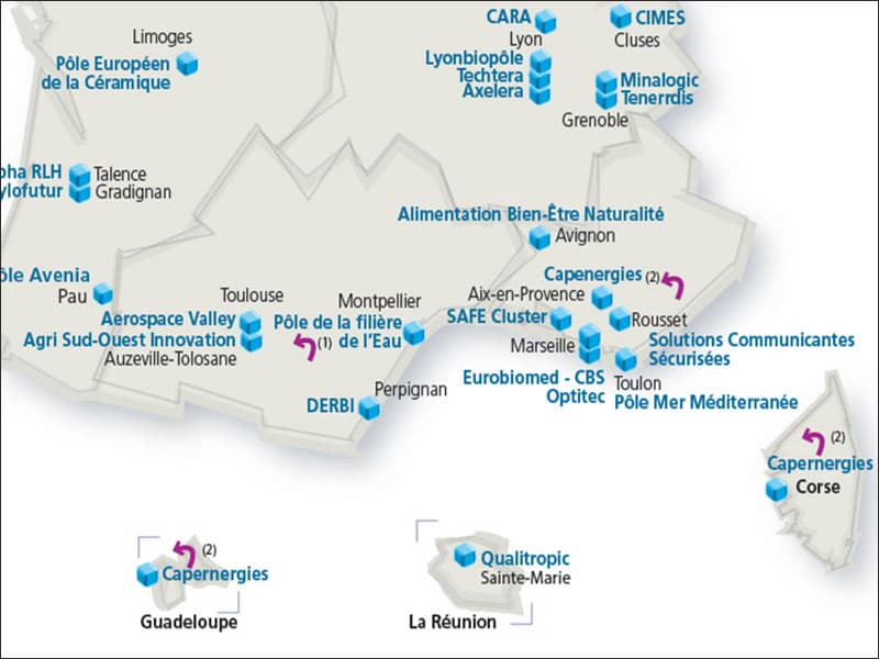 Région Sud : ses 8 Pôles de Compétitivité labellisés phase IV