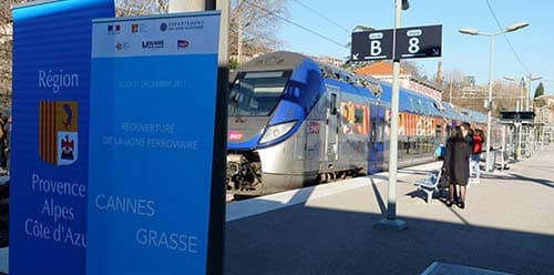 Ligne Cannes-Grasse rénovée et sécurisée : la réouverture en fanfare