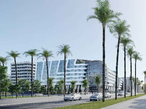 Nice : Airport Promenade en atterrissage dans le Grand Arénas 