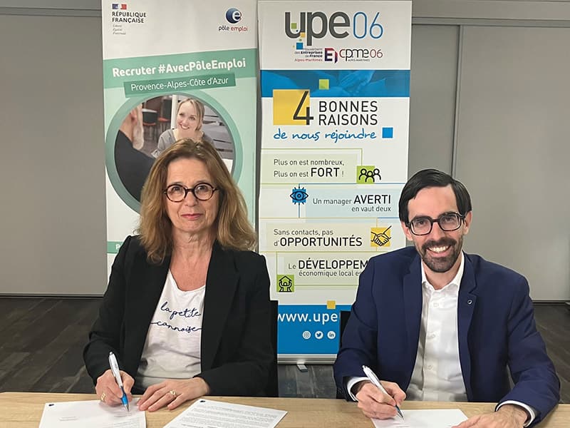 Recrutement : Pôle Emploi et UPE 06 renforcent leur collaboration