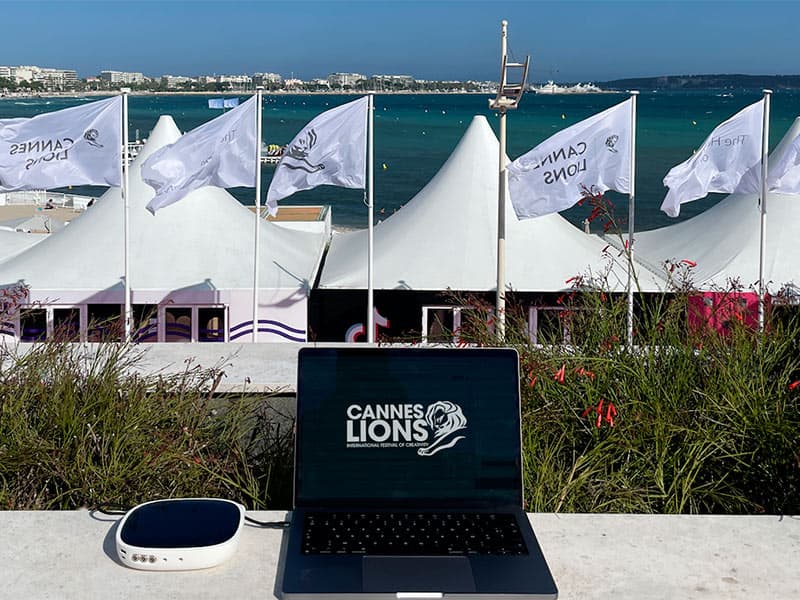 Osol a fourni une énergie nomade …et solaire au festival Cannes Lions