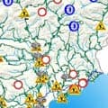 Alpes-Maritimes : le trafic routier perturbé par les intempéries