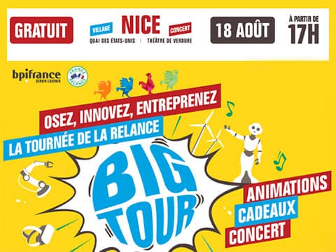 Entrepreneuriat : le Big Tour de bpifrance s'arrête à Nice