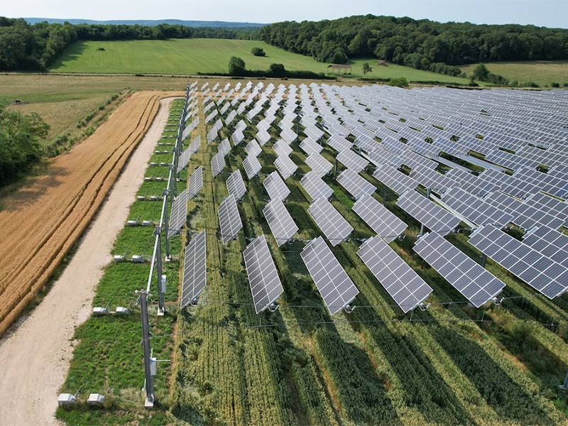 installation agrivoltaïque de TSE